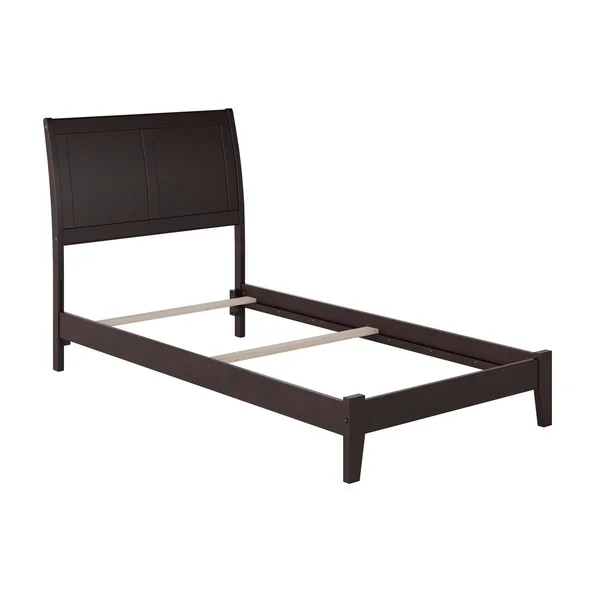 Atlantic Furniture Portland Traditional Bed in Espresso-Twin XL