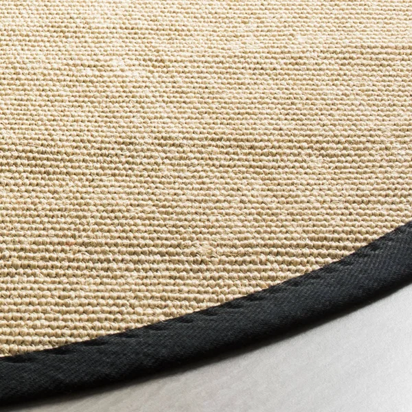 Safavieh NF131A Natural Fiber Beige, Black Area Rug - 8& x 10&