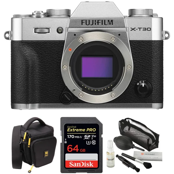 Fujifilm X-T30 Mirrorless Digital Camera Body (Silver)