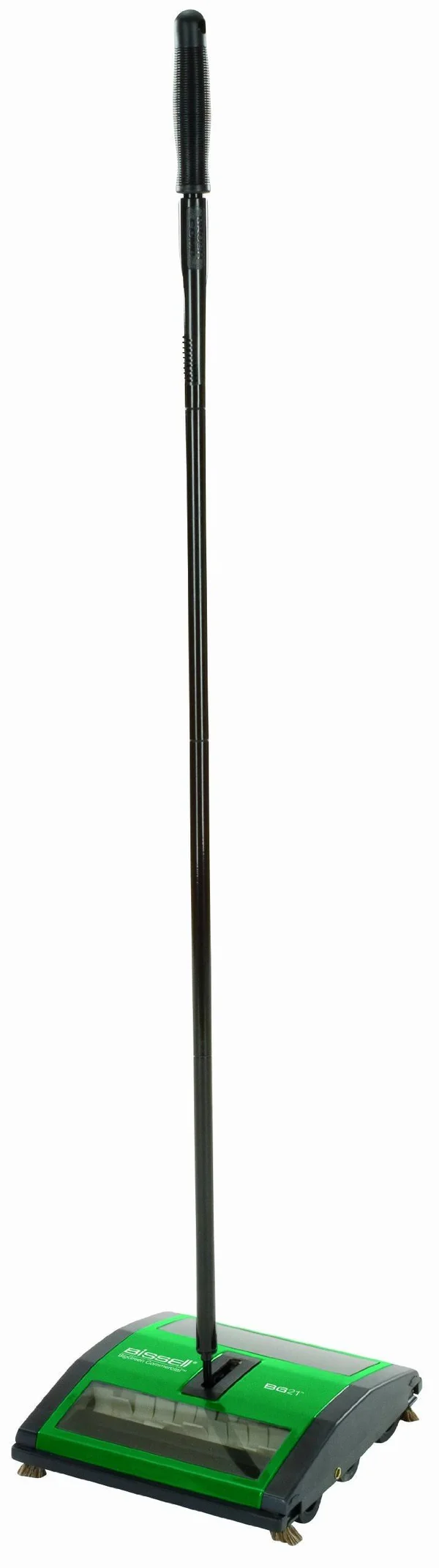 Bissell BigGreen Commercial BG21 Sweeper with 2 Rows of Rubber Rotors - 7-1/2x22 Cleaning Path, Green