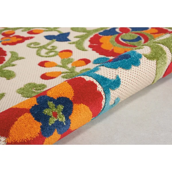 Nourison Aloha ALH17 Area Rug - Multicolor, 5&3x22 Round