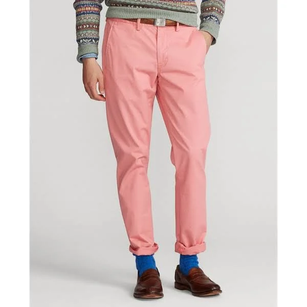 Ralph Lauren Men's Washed Stretch Straight Fit Chino Pant - Size 31 in Desert Rose