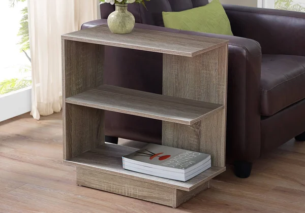 Monarch Accent Table - 24x22H - Dark TAUPE.