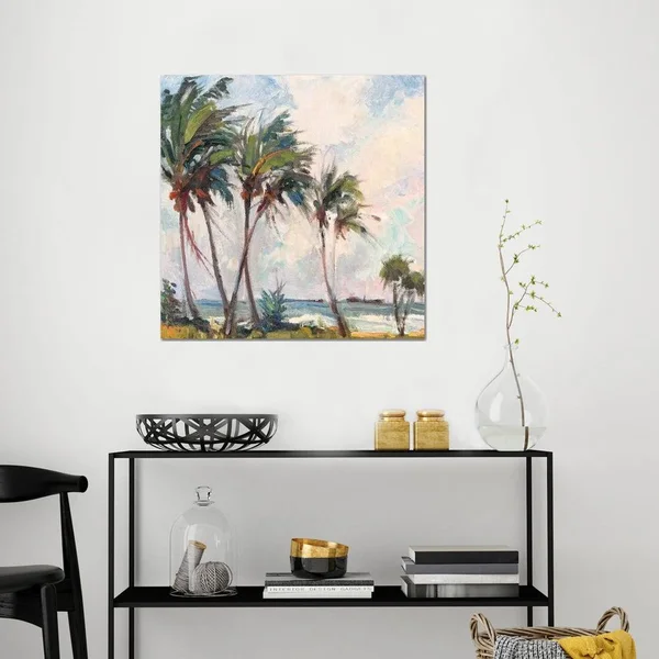 Richard A. Rodgers Canvas Art Prints - Six Palms ( Floral & Botanical > Tree Art > Palm Trees art)