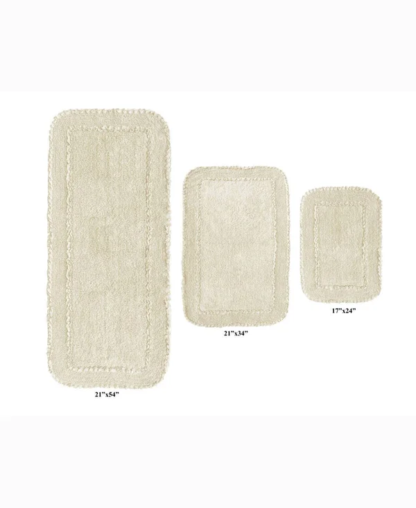 Home Weavers Radiant Bath Rug - 3 Piece Set - Natural