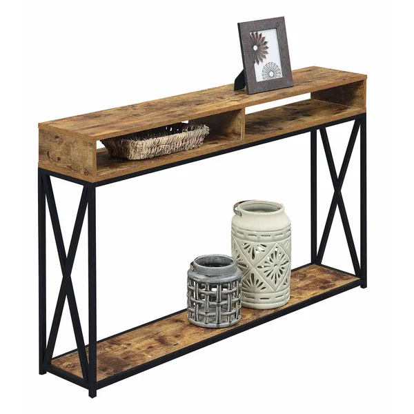 Tucson Deluxe 2 Tier Console Table Barnwood - Breighton Home