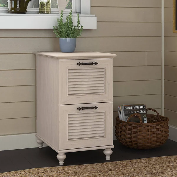 Kathy Ireland Volcano Dusk 2 Drawer File Cabinet in Driftwood Dreams