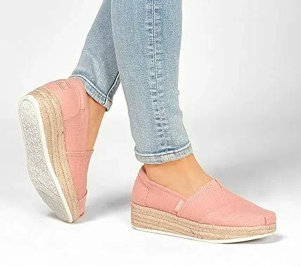 Skechers Women's Bobs Highlights 2.0 Fairy Duster Espadrille, Blush Pink