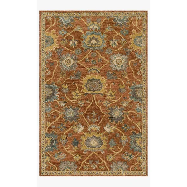 Loloi Underwood UN-01 2&6x22 x 7&6x22 Rust - Gold Rug