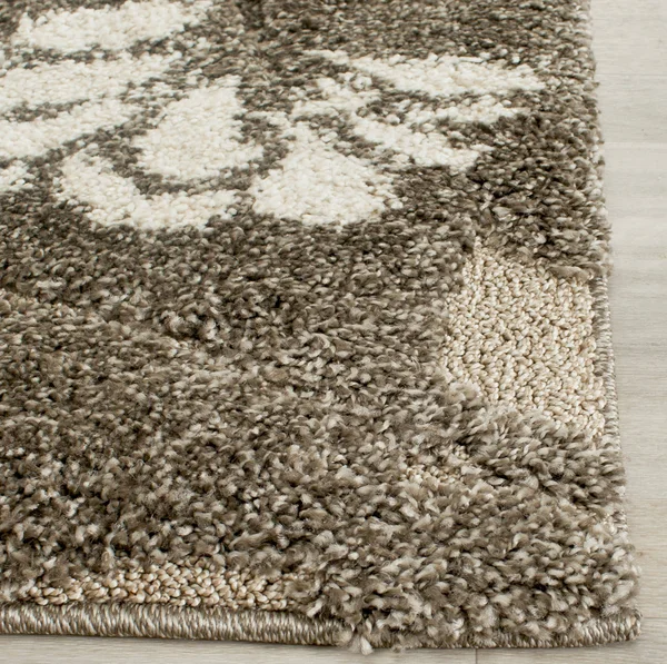 Safavieh Florida Shag Smoke/Beige 3 ft. 3 in. x 5 ft. 3 in. Area Rug