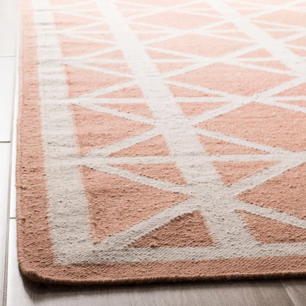 Safavieh Dhurries Dhu558B 2&6x22 x 8&0x22 Runner Purple - Ivory Area Rug