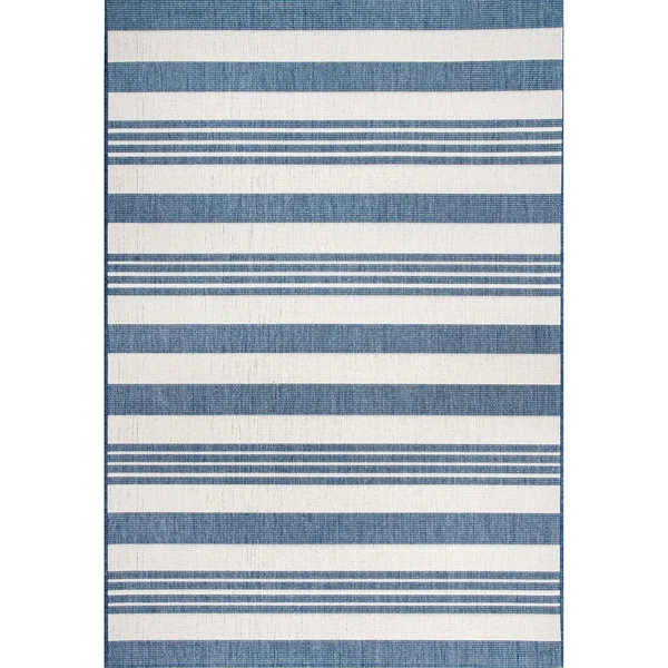 nuLOOM Outdoor Robin Area Rug, Blue, 10x14 ft
