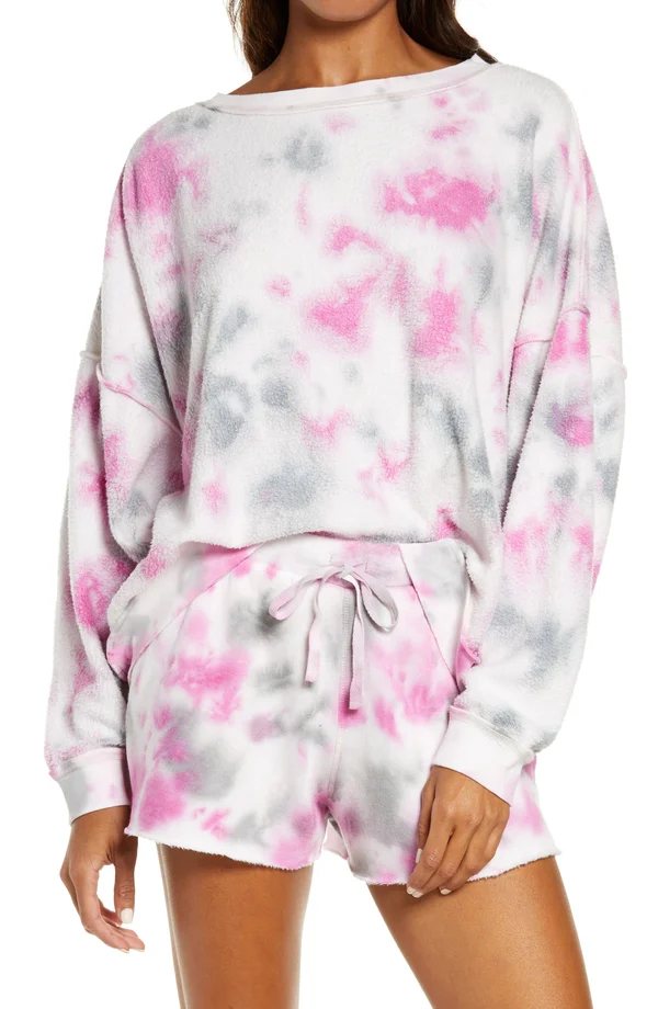 Free People Sweaters, Free People Kelly Washed Tie Dye Sweatshirt Set, Color: Pink, Size: M, Studiostyles20&s Closet