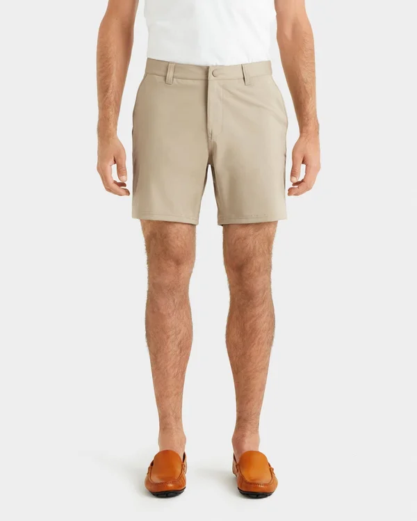 Men's Golf Shorts - Rhone 7x22 Commuter Short, Khaki, 35