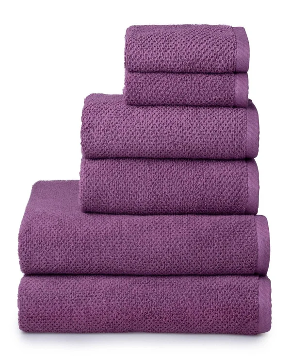 Welhome 6 Piece Franklin Towel Set - Green