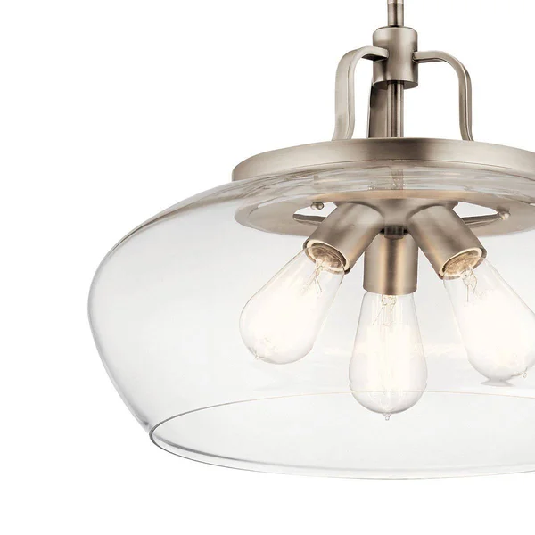 Kichler Davenport Pendant/3 Light Semi Flush - Olde Bronze - 43904OZ