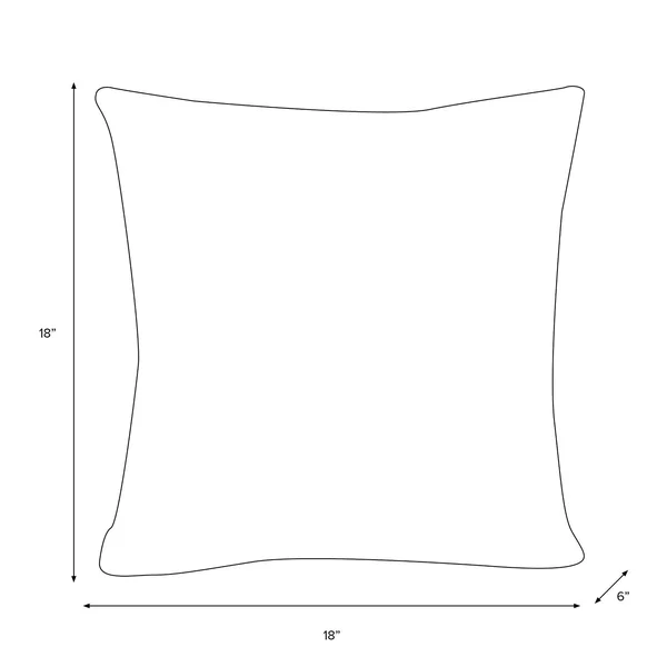 Polyester Square Pillow in Sahara Chalk Flax - Skyline Furniture