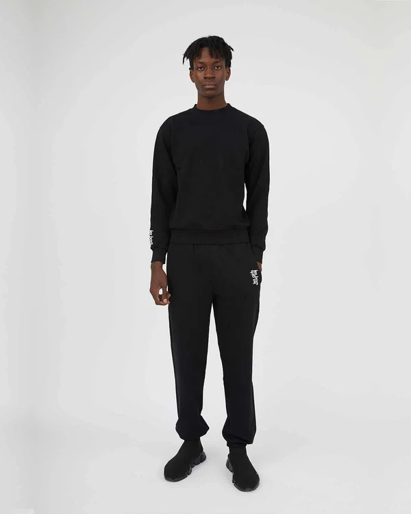 Les Girls Les Boys Loose Fit Track Pants Black - Black
