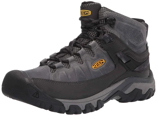 Keen Men's Targhee III Mid Height Waterproof Hiking Boot Size 16 Drizzle/Keen Yellow