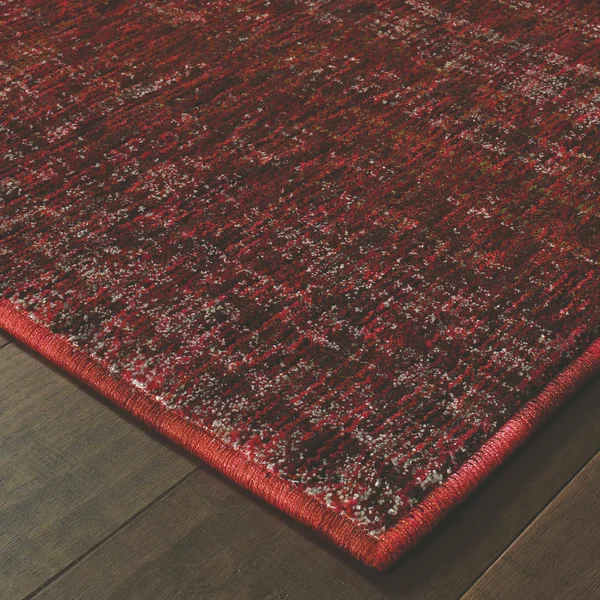 Oriental Weavers Atlas 8033K Red/ Rust Area Rug 6& 7x22 x 9& 6x22