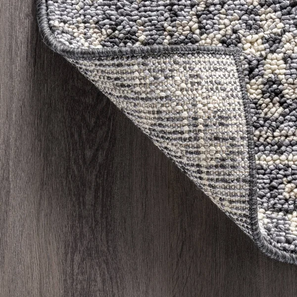 nuLOOM Elodie Checkered Diamonds Gray 3 ft. x 5 ft. Area Rug