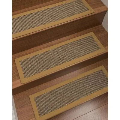 Esma 100% Natural Fiber Stair Tread August Grove Color: Khaki