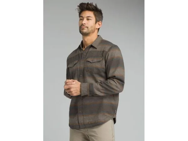 Prana Asylum Flannel Shirt - Men's Scorched Brown Heather, S