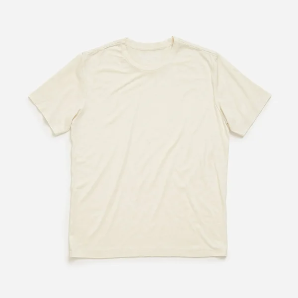 Merino Wool Crew Neck T-Shirt, Natural White
