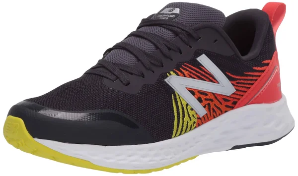 Kids New Balance Fresh Foam Tempo Running Shoe - Grey/Flame 4Y