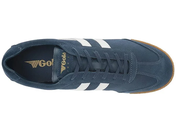 Gola Men's Harrier Suede Sneakers - Baltic/White, 10