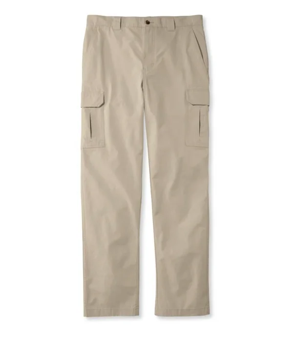 Men's Tropic-Weight Cargo Pants - Classic Fit Brown 33x34, L.L.Bean