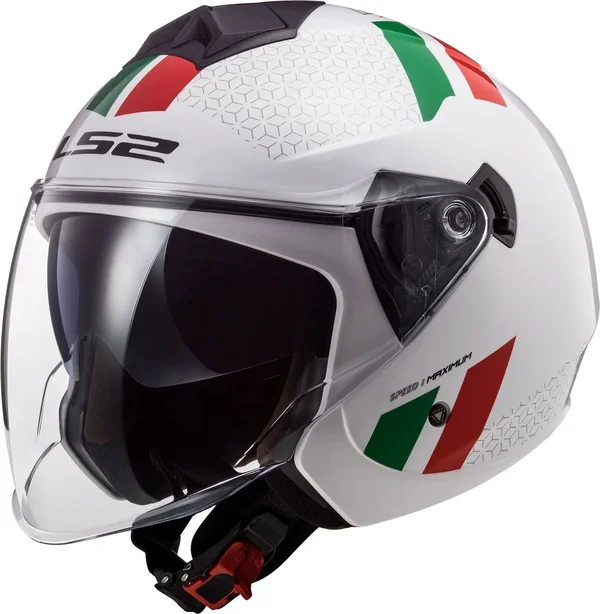 LS2 OF573 Twister II Combo Jet Helmet, Multicolored, Size 2XL