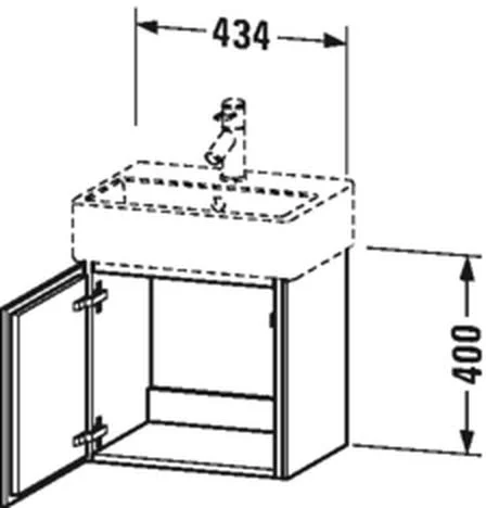 Duravit LC6245R1313 LC Vanity Unit 1 Door