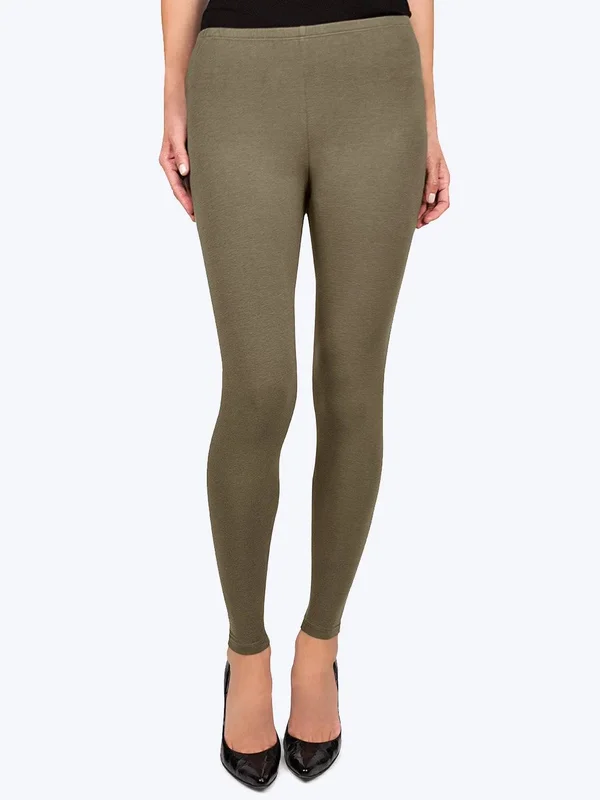 Tencel Whisper Knit Classic Legging- Black - Xs