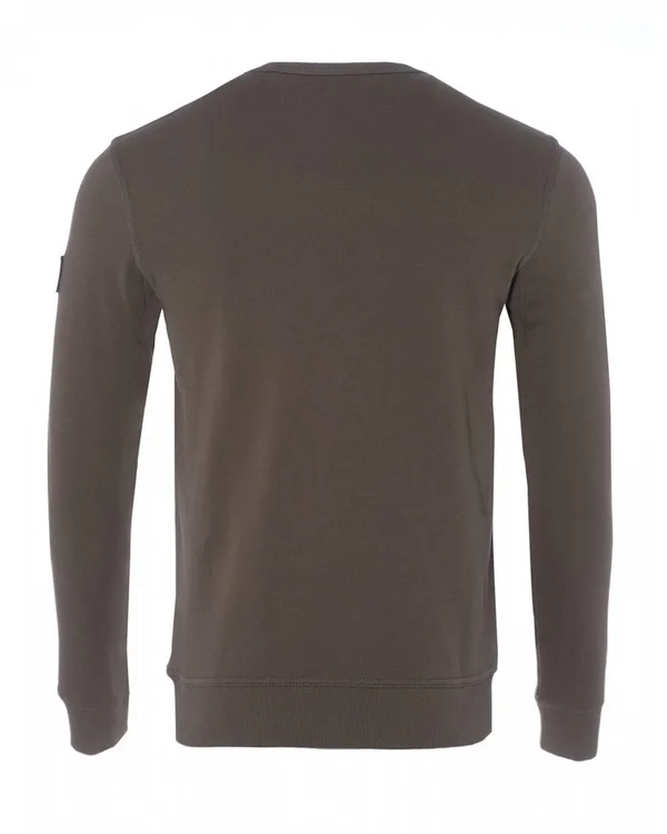 Boss Mens Walkup 1 Relaxed Fit Sweatshirt, Beige Jumper