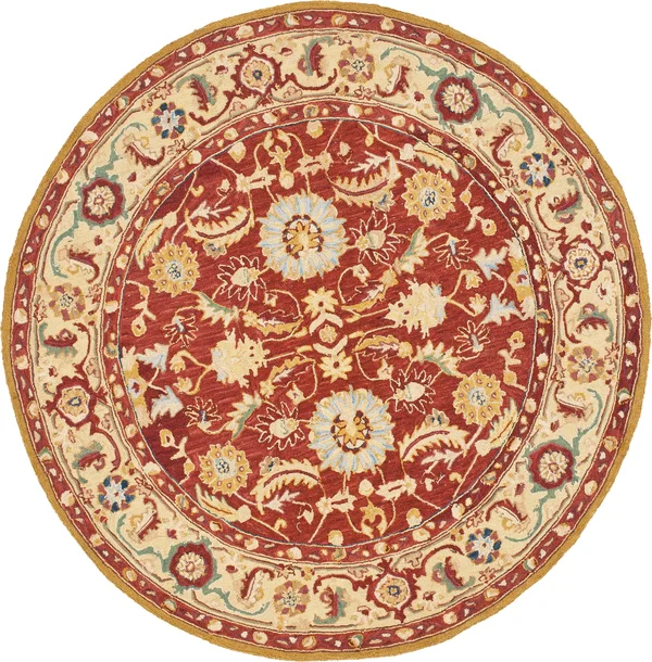 Safavieh Chelsea Hk80A 4&0x22 x 4&0x22 Round Black Area Rug