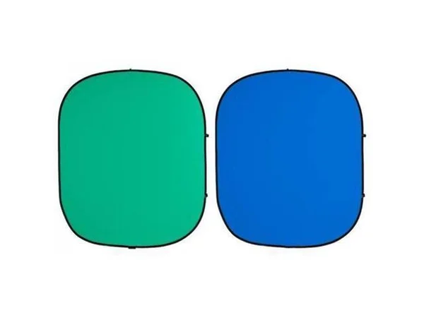 Savage 60 x 72x22 Collapsible/Reversible Background (Chroma Green/Blue)