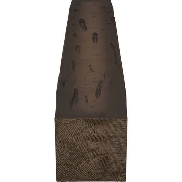 Ekena Millwork MANUPC04X06X60NM 4x22H x 6x22D x 60x22W Pecky Cypress Faux Wood Fireplace Mantel, Natural Mahogany