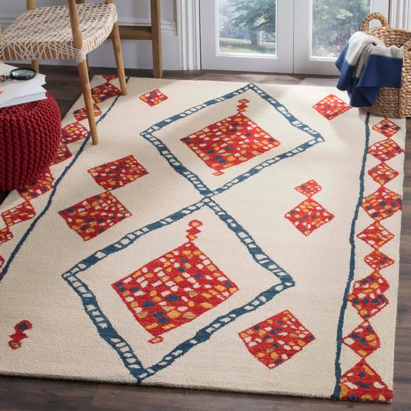 Safavieh Aspen APN702A 2&3x22 x 7&0x22 Runner Ivory, Multi Area Rug