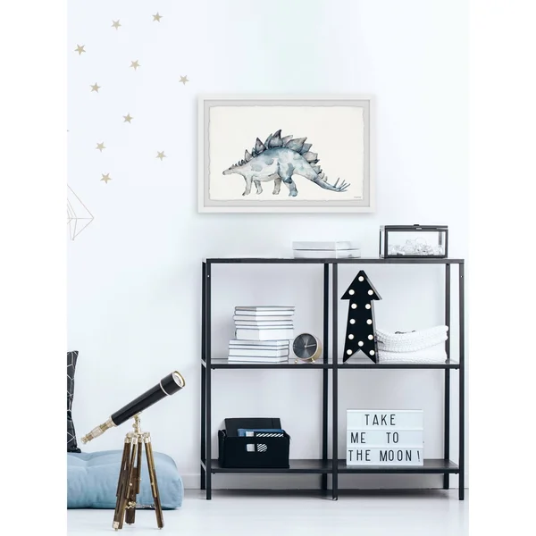 Marmont Hill Spiked Dinosaur Framed Wall Art - Size: 30 inch x 45 inch
