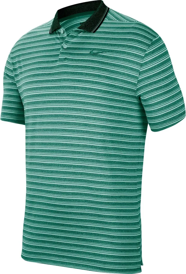 Nike Dri-Fit Vapor Striped Golf Polo Neptune Green Medium