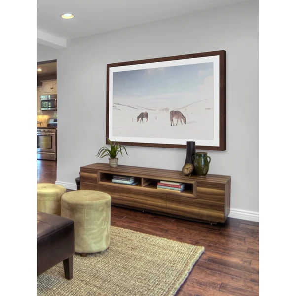 Marmont Hill Two Horses Framed Painting Print, Size: 16 inch x 24 inch