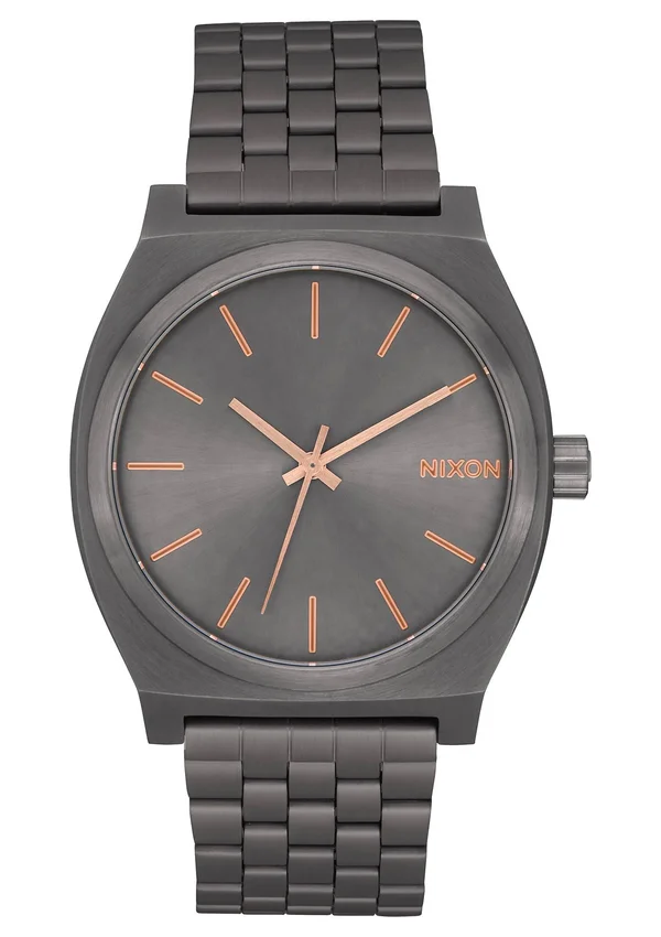 Nixon Time Teller Watch - All Gunmetal - Rose Gold
