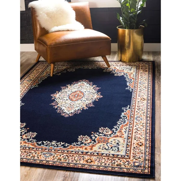 Unique Loom Washington Reza Area Rug (5& x 8& - Burgundy), Red