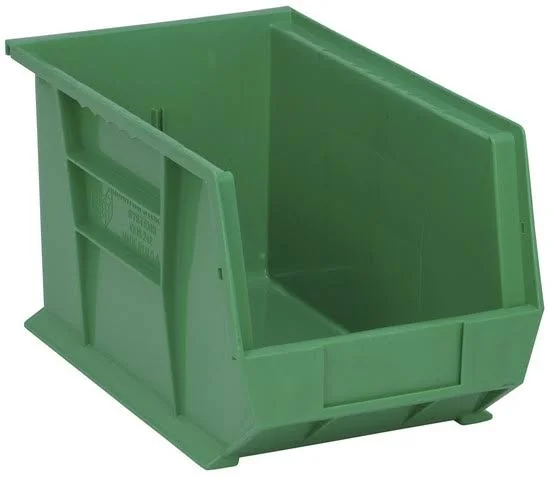 Ultra Stack & Hang Bin, Green - 13.62 x 8.25 x 8 in.