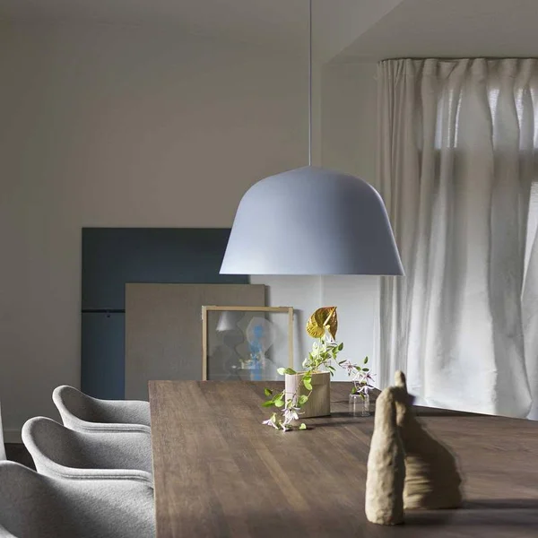 Muuto Ambit Pendant Lamp - Light Blue Ambit, Large: 15.7x22 Dia Light Blue Ambit - [Pendants]