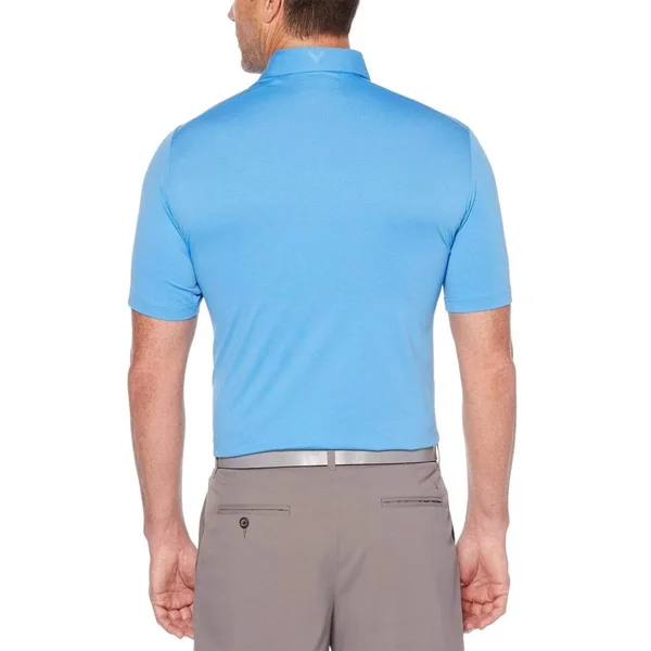 Callaway Men's Cooling Micro Hex Solid Polo Size XL - Marina