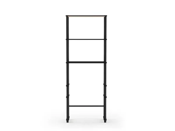 Furinno Turn-N-Tube Espresso & Black Toilet Space Saver with 3 Shelves