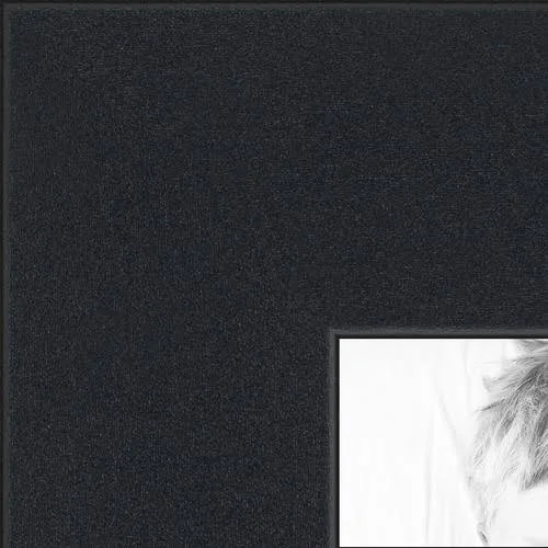 Collage Picture Frame, Satin Black Frame with 4 openings for 5x7 Photos with Silver Mat. D3926HR149, ArtToFrames