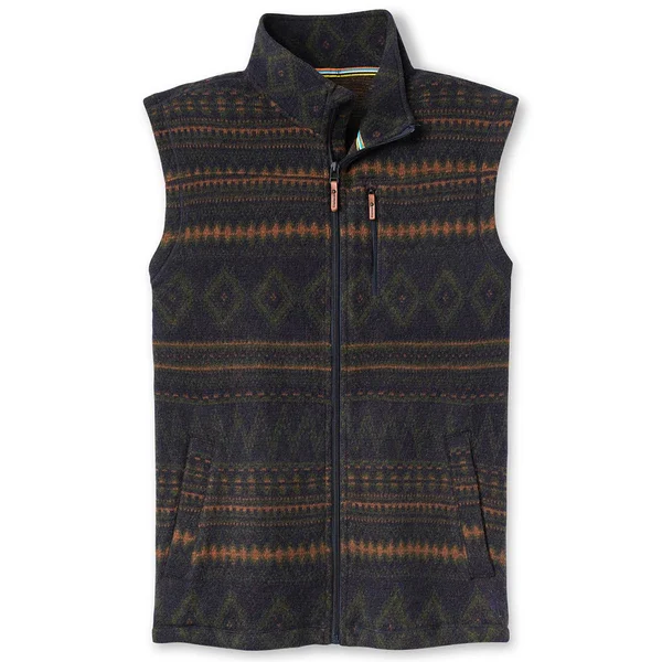 Smartwool Hudson Trail Fleece Vest - Men's - Deep Navy Fairisle - XL